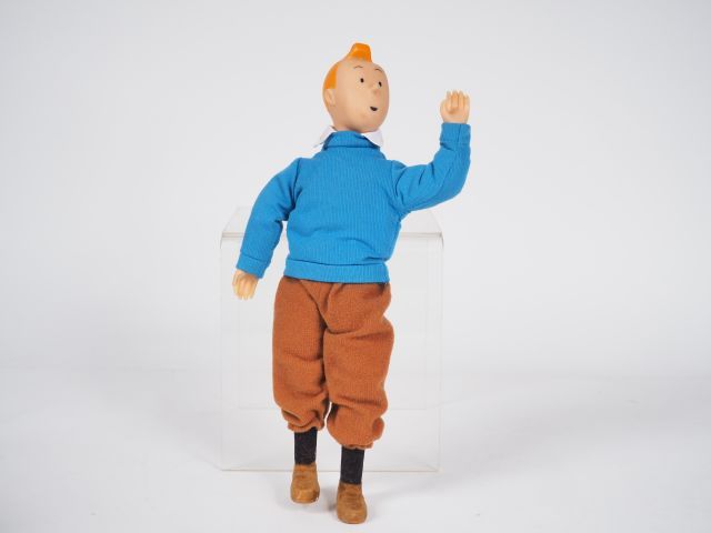 Null Poupée Tintin articulée 1959 30 cm RARE (tête et mains celluloïd)