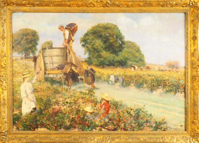 Null 路易斯-约瑟夫-安索尼森

"葡萄收获的场景"。

布面油画。

右下方有签名。

尺寸89,5 x 130厘米