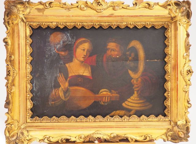 Null Scuola del Nord XVII° "Vanità 

Olio su pannello di quercia

Dim. 27 x 41 c&hellip;
