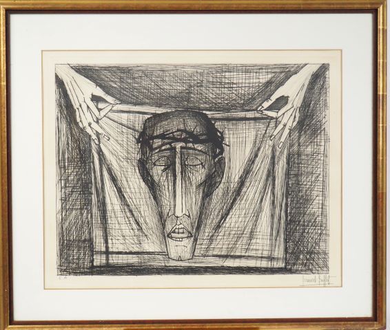 Null Bernard BUFFET 

"head of Christ".

Artist's proof, signed lower right