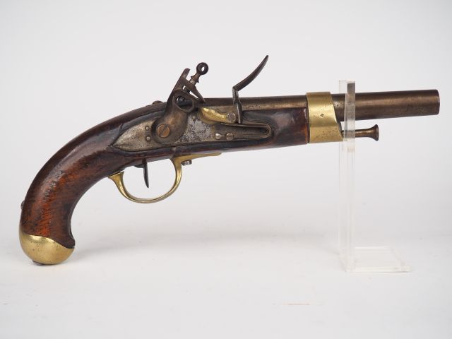Null Pistolet réglementaire de cavalerie à silex AN 9 modifié AN 13, fabrication&hellip;
