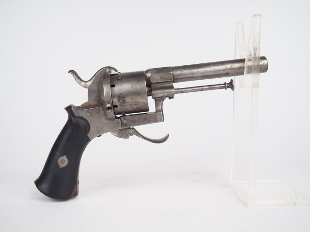 Null Revolver système Lefaucheux en calibre 9 mm à broche, fabrication belge, ca&hellip;