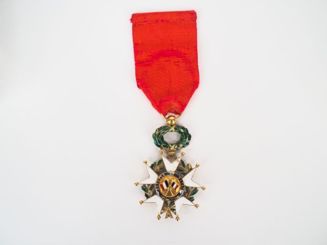 Null Etoile d'officier de la légion d'honneur, 3ème République, avec ruban