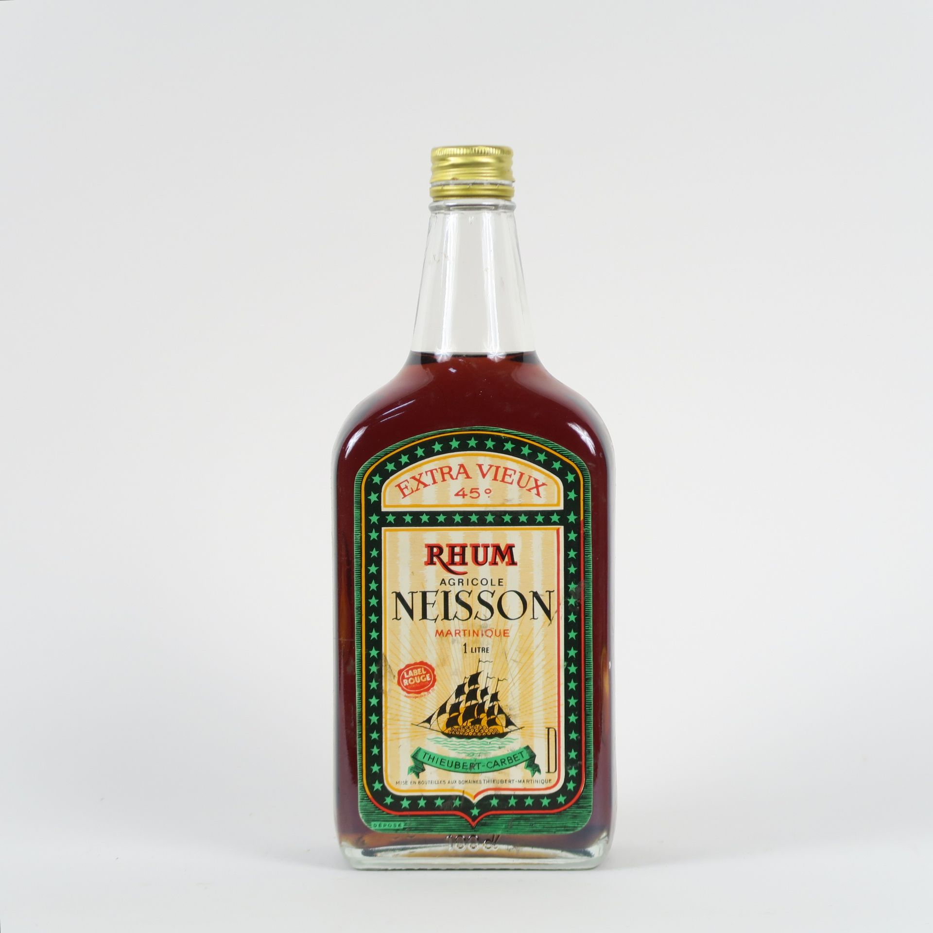 Null 1 BOTTLE (1 L) NEISSON AGRICULTURAL RUM 'EXTRA VIEUX' 45° - UNSEALED CAPS