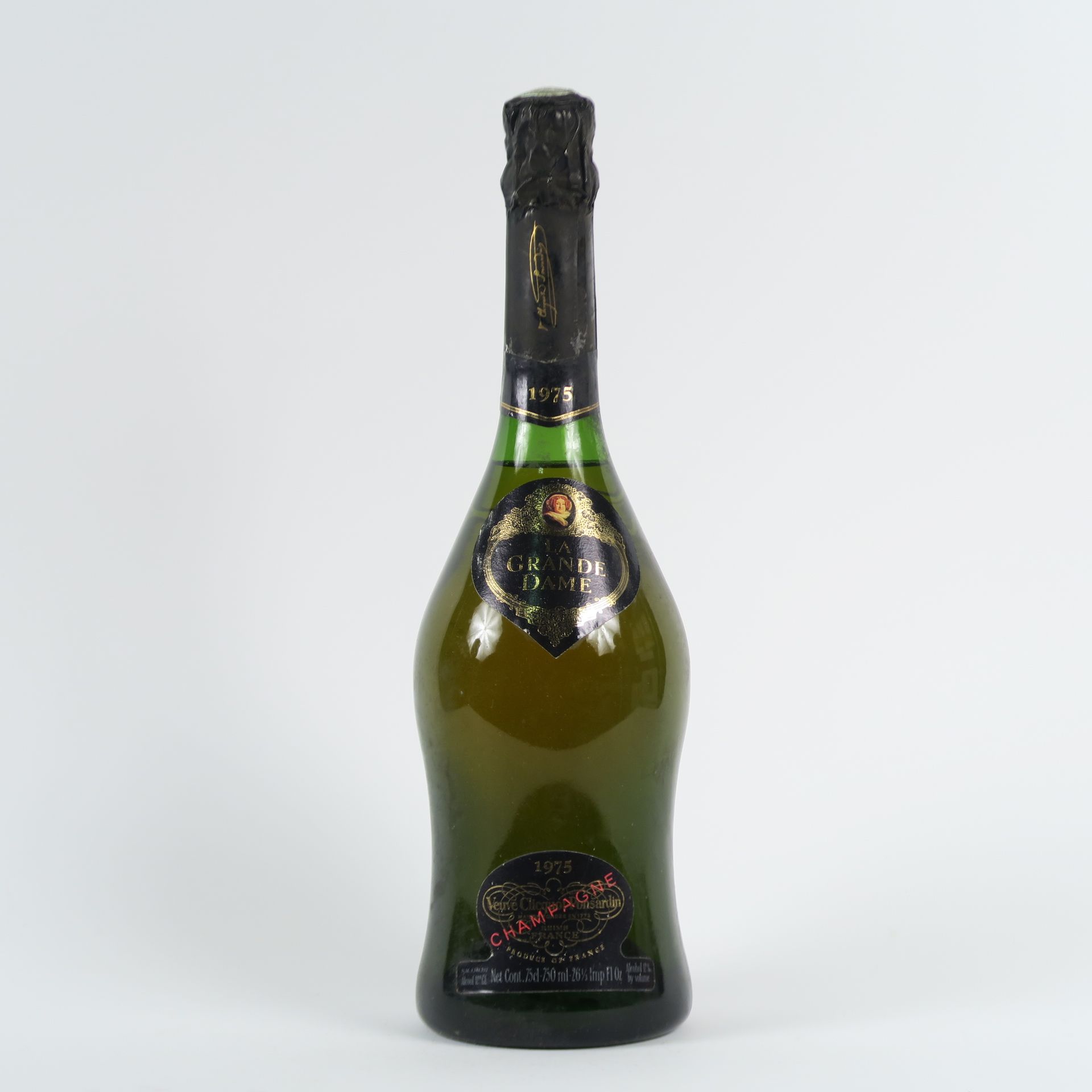 Null 1瓶Veuve Clicquot Ponsardin 'la grande dame'香槟 - 1975年