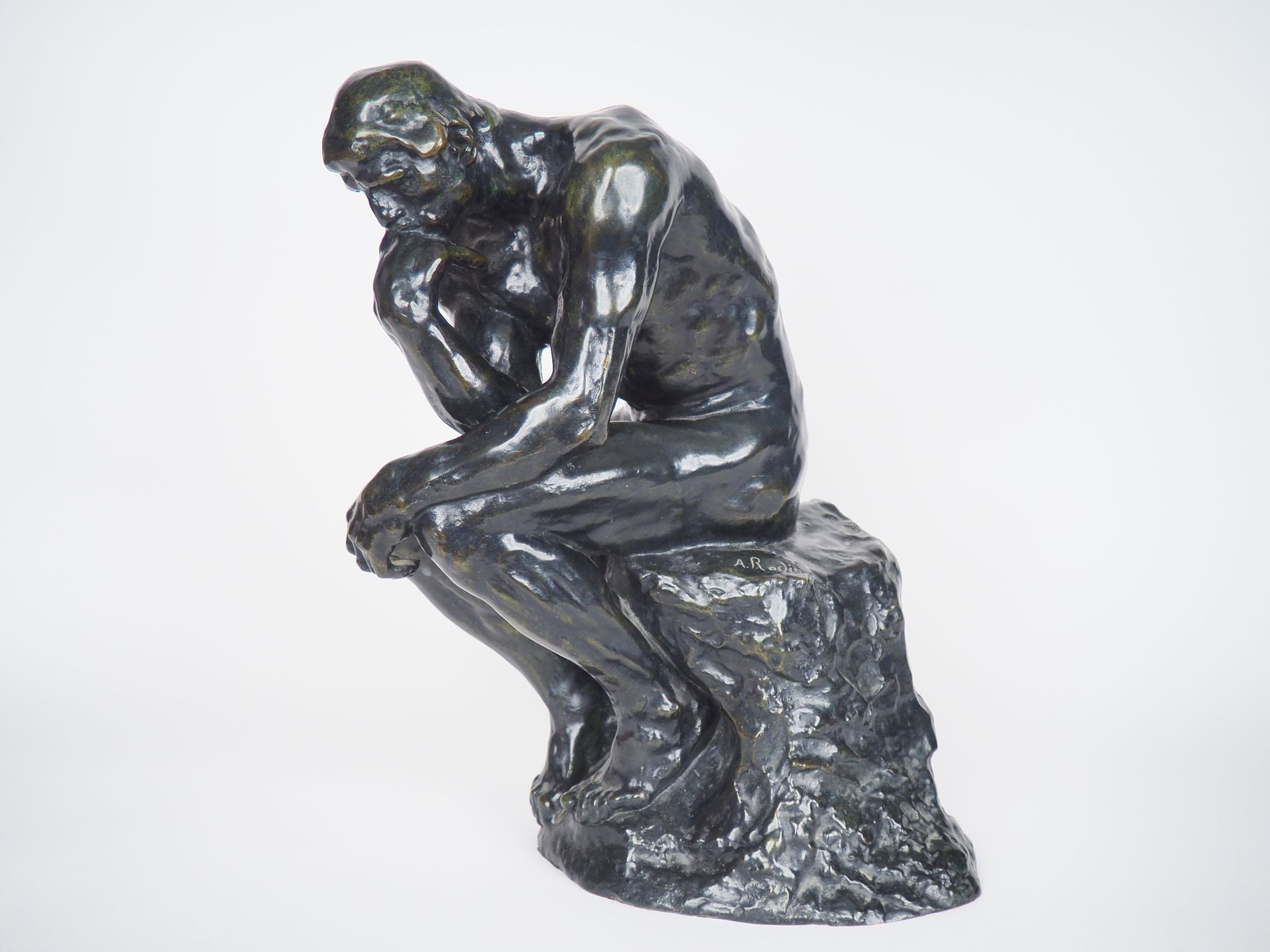 Null RODIN (after) 
"the thinker"
Bronze numbered 11/25
Airaindor lost wax.
Dim.&hellip;