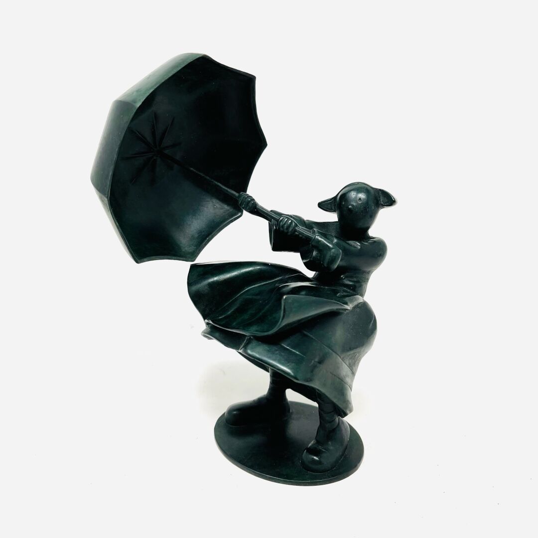Null PINCHON

"Bécassine au parapluie"

Rare version en bronze

Leblon Delienne,&hellip;