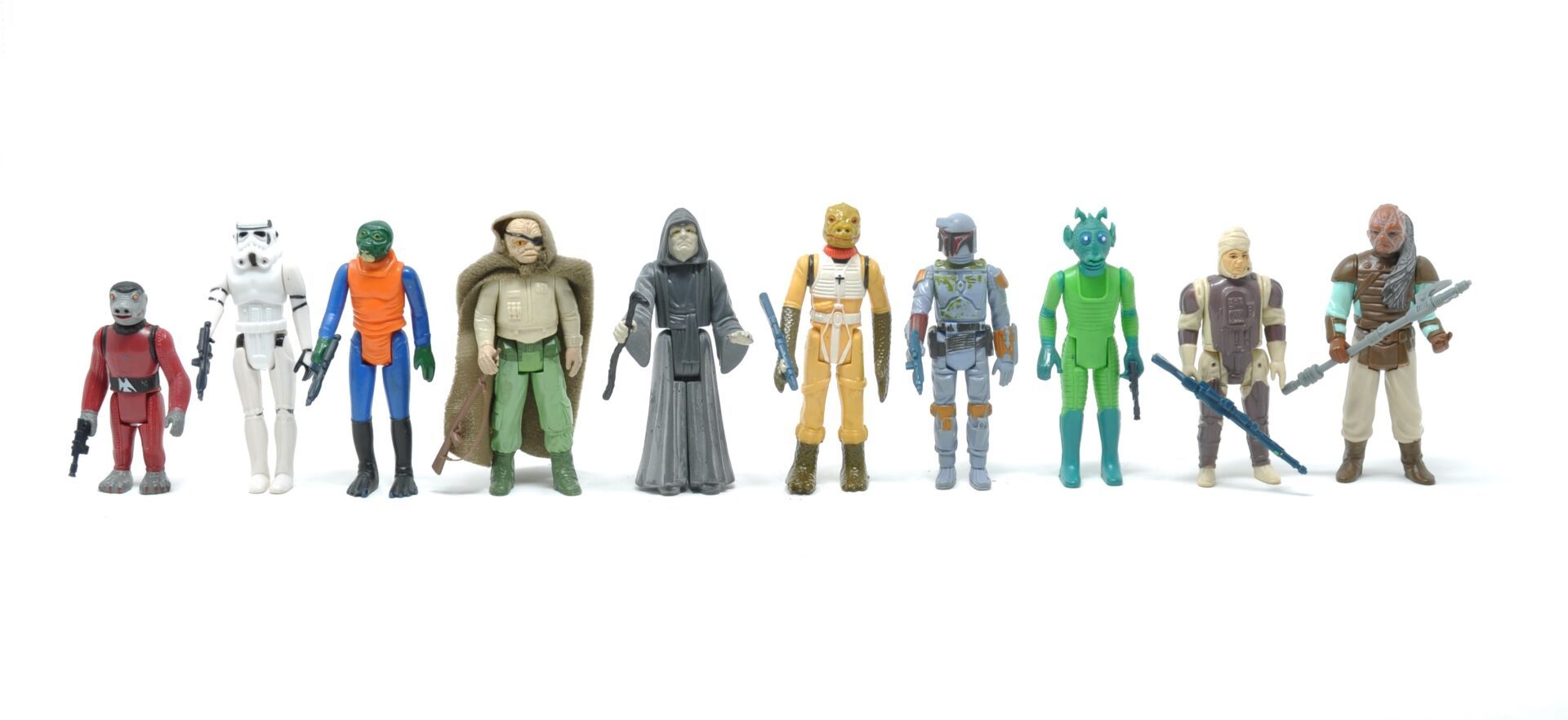 Null STAR WARS

Kenner, set of 10 complete figures with weapons

Snaggletooth

S&hellip;
