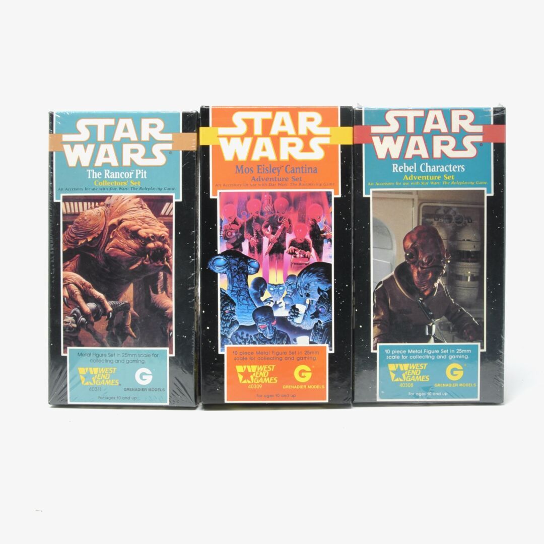Null STAR WARS 

Tres cajas de figuras de metal que incluyen:

-El set de colecc&hellip;