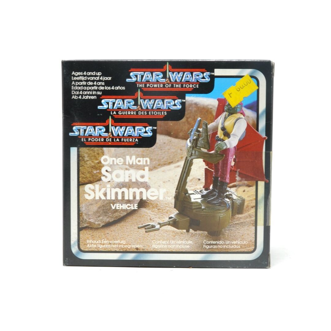 Null 星球大战

"一个人的滑沙机

权力的力量

POTF 1985

全新的原包装盒

(价格标签，未开封的盒子)