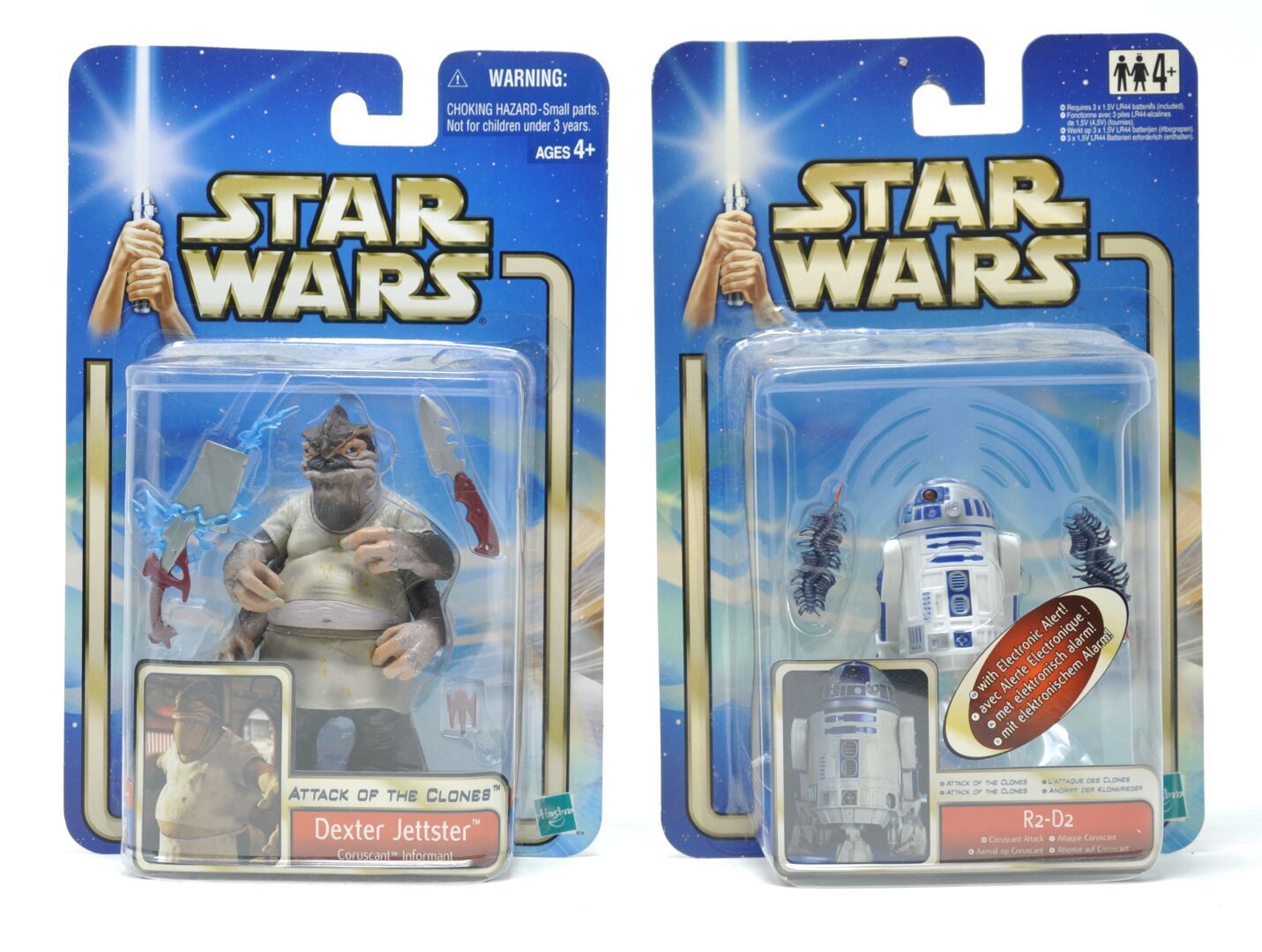 Null STAR WARS

"Dexter Jettster" & "R2-D2"

Attack of the Clones

Hasbro, 2002 &hellip;