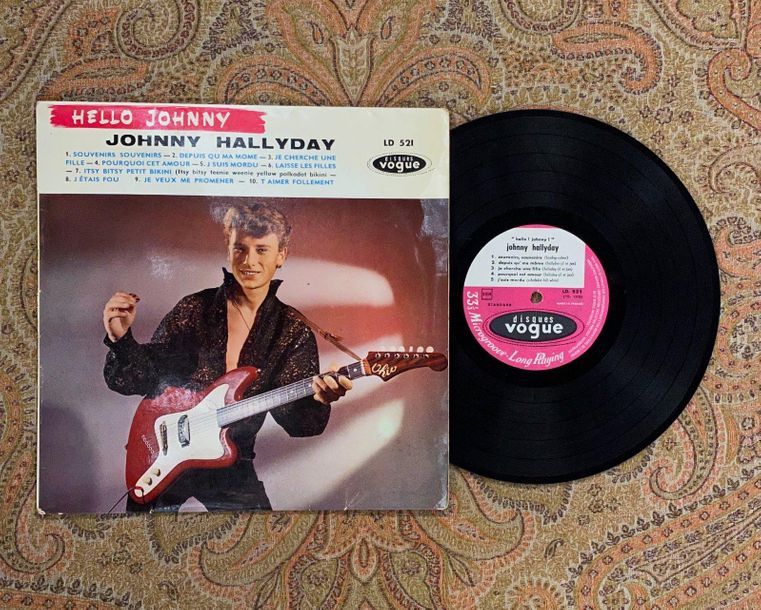Johnny HALLYDAY 1 x 10'' - Johnny Hallyday "Hello Johnny" 

LD 521, Vogue

VG; V&hellip;