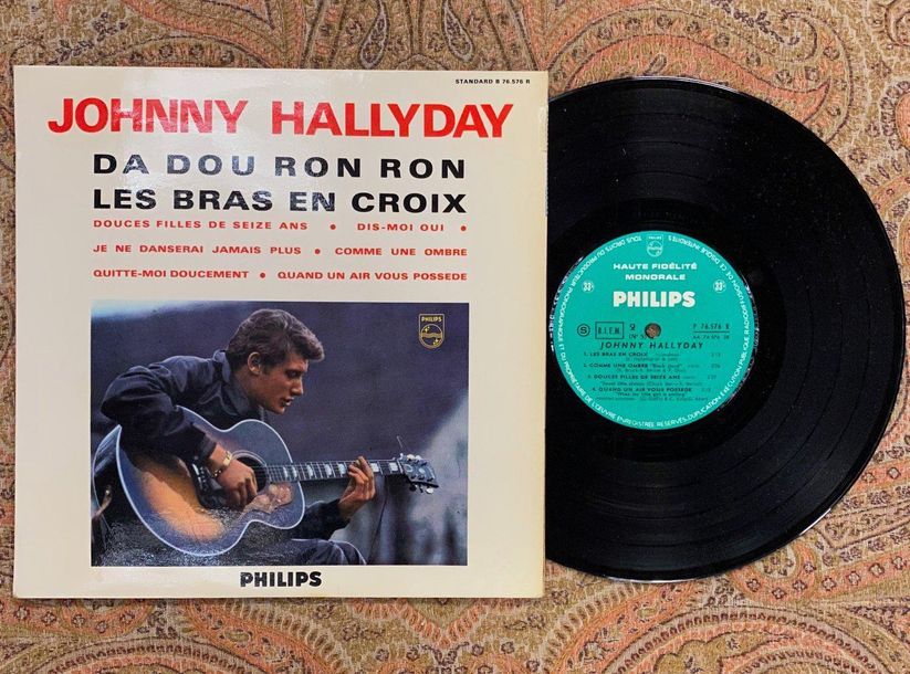 Johnny HALLYDAY 1 disque 25 cm - Johnny Hallyday "Da Dou Ron Ron, n°5" 

B76576,&hellip;