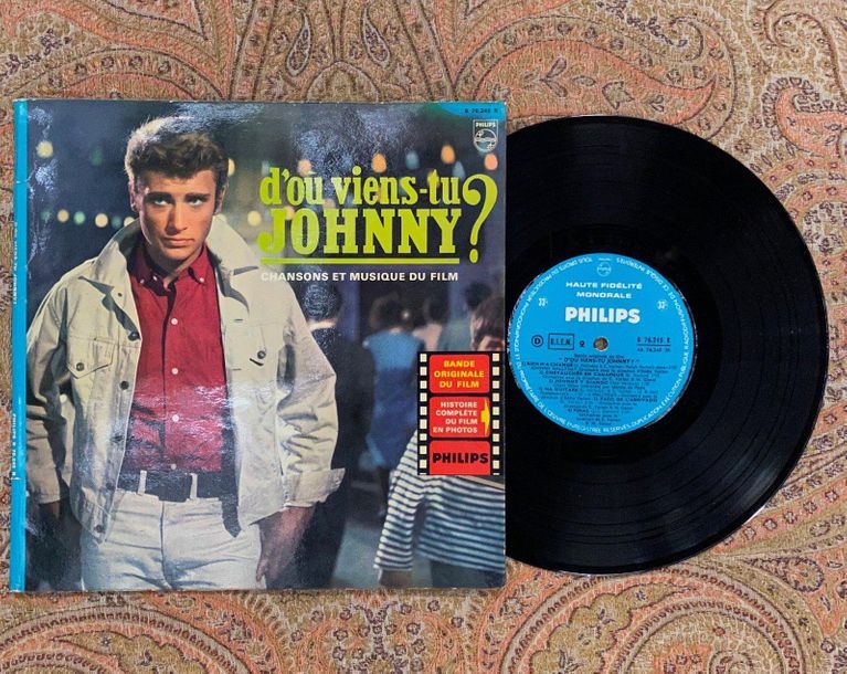 Johnny HALLYDAY 1 disque 25 cm - Johnny Hallyday "D'où viens tu Johnny?" 

B7624&hellip;