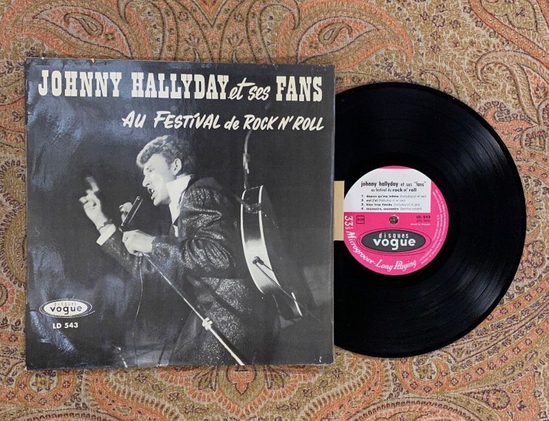 Johnny HALLYDAY 1 disque 25 cm - Johnny Hallyday "Johnny Hallyday et ses fans au&hellip;