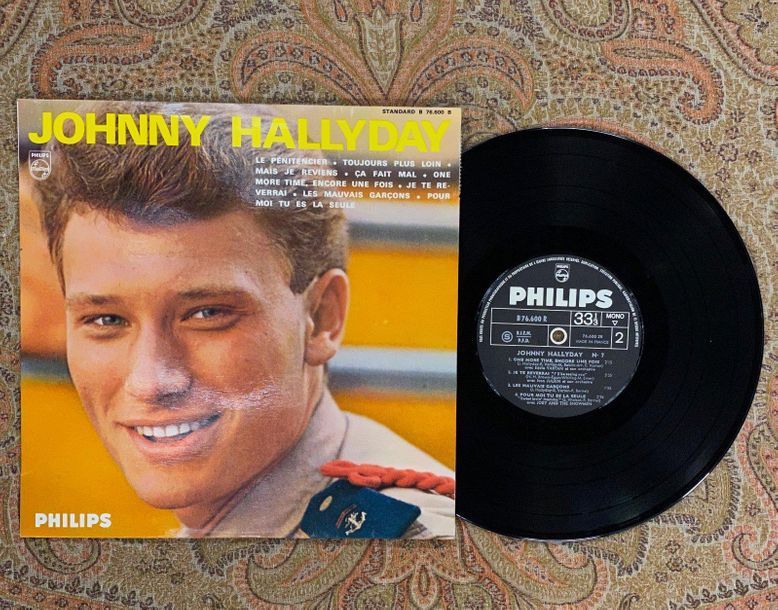 Johnny HALLYDAY 1 x 10'' - Johnny Hallyday "Johnny Hallyday, n°7" 

B76600, Phil&hellip;