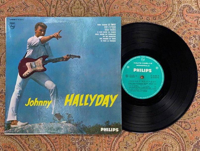 Johnny HALLYDAY 1 disque 25 cm - Johnny Hallyday "Hallyday", pochette feuillages&hellip;