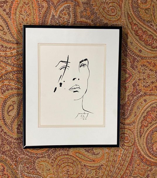 Jane Birkin Serge Gainsbourg

"Jane Birkin"

Lithographie, signée dans la planch&hellip;