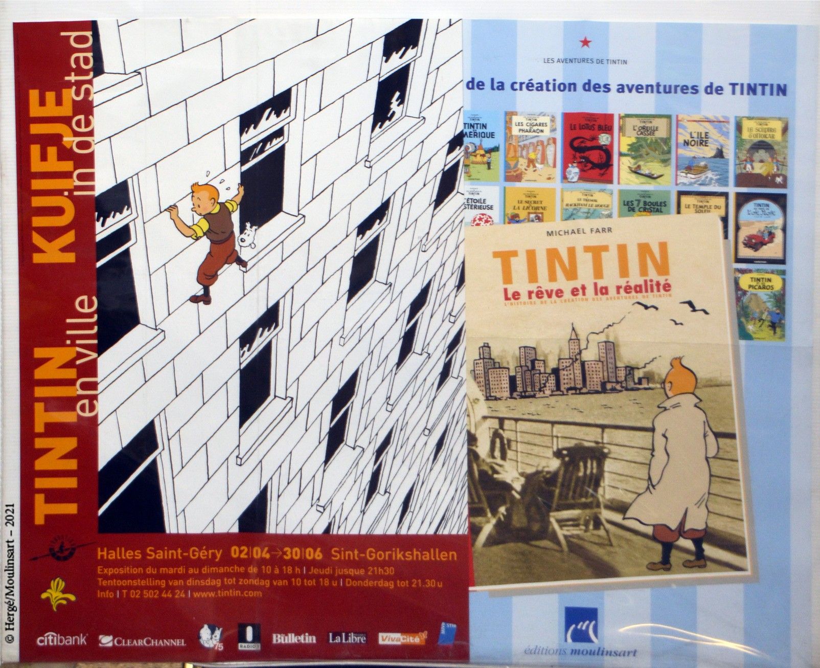 Dérivés HERGÉ/TINTIN

- Affiche "Tintin en ville", 60 x 40 cm

- Affiche "Tintin&hellip;