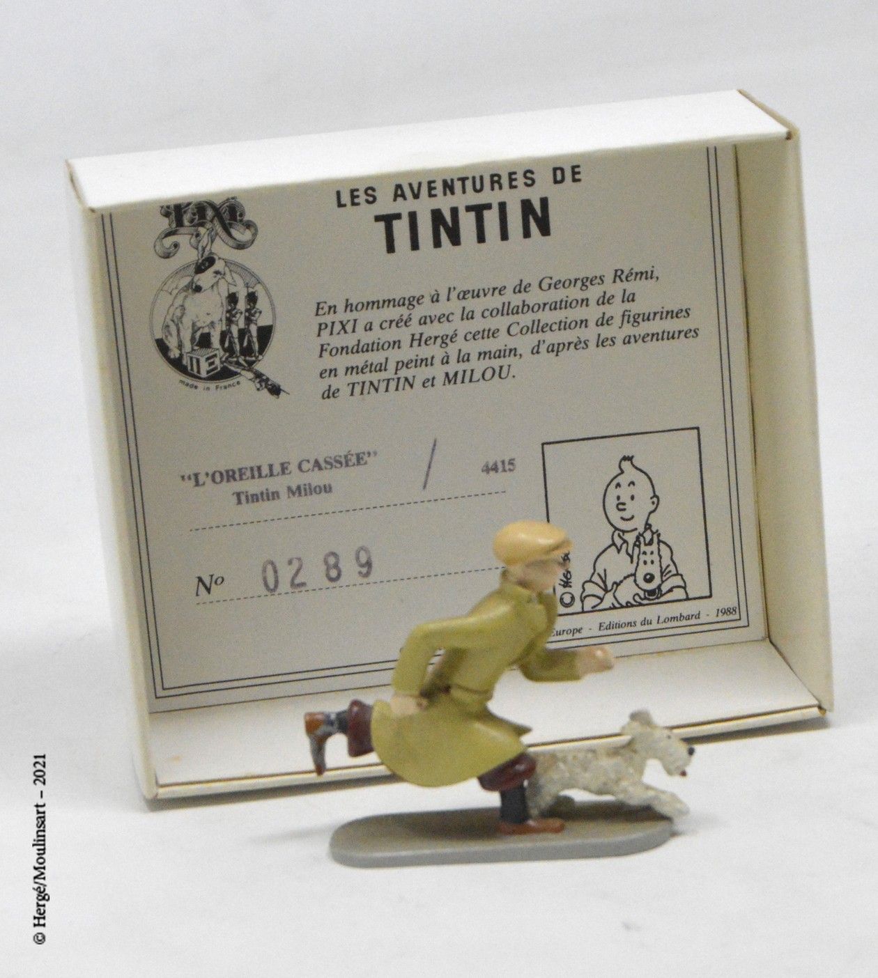 L'oreille cassée 赫格/皮克斯（HERGÉ/PIXI

Hergé :丁丁系列第2号

残缺的耳朵：丁丁在奔跑（1991）。

参考资料：452&hellip;