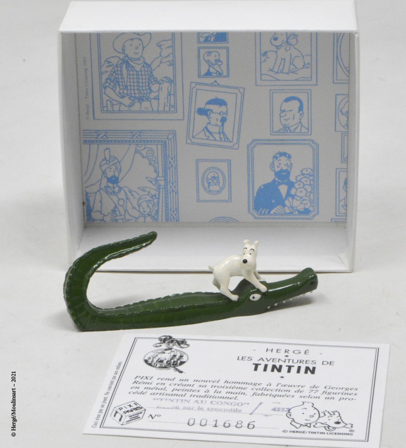 Tintin au Congo 赫格/皮克斯（HERGÉ/PIXI

Hergé :Tintin系列第3号

丁丁在刚果：鳄鱼身上的白雪》（1994）。

参考&hellip;