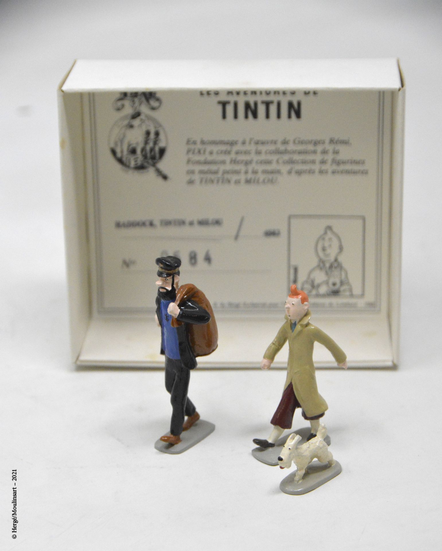 TINTIN 赫格/皮克斯（HERGÉ/PIXI

Hergé :丁丁系列第1号

阿道克、丁丁和白雪 (1988)

参考资料：4583

带着它的盒子和它的&hellip;
