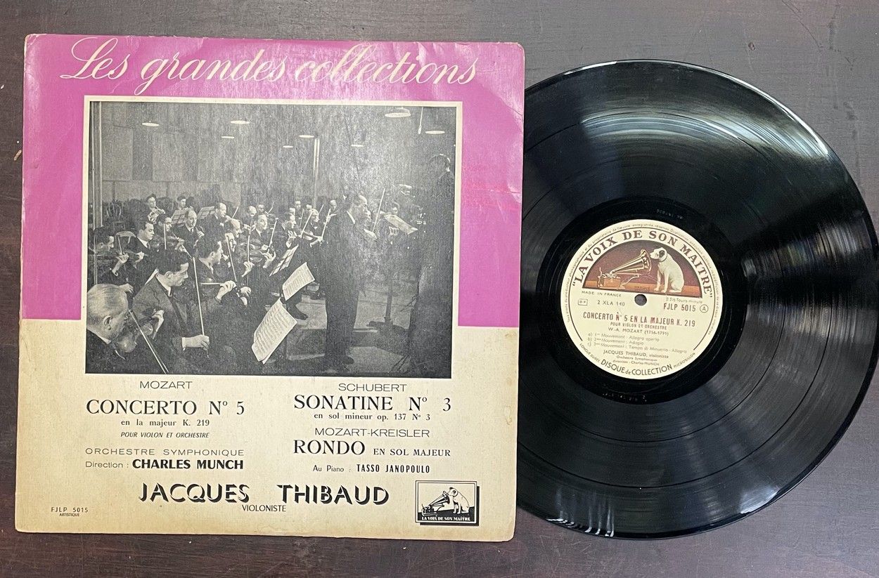 Jacques THIBAUD Un disque 33T - Jacques Thibaud/violon, label La voix de son maî&hellip;