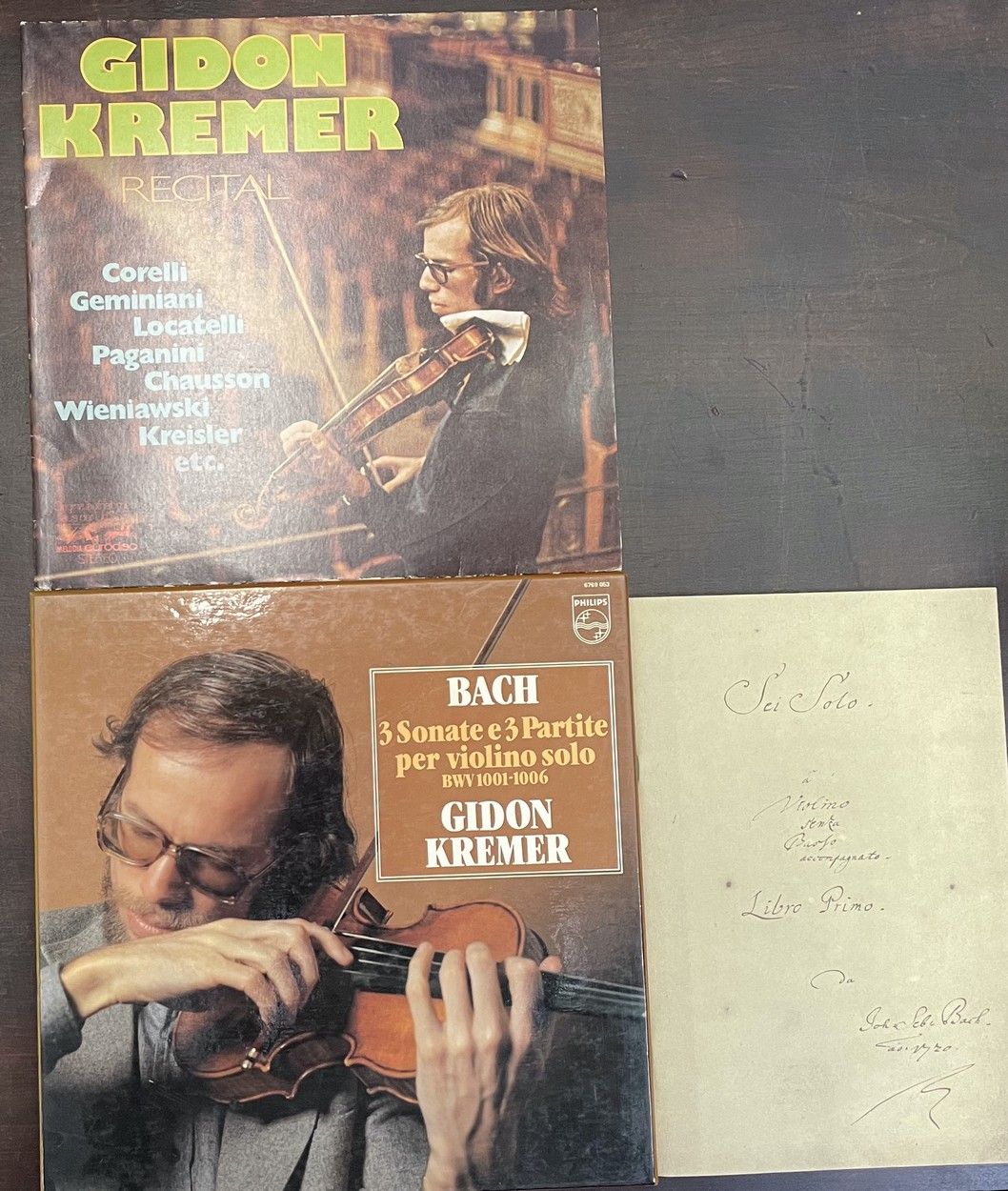 Gidon KREMER 一张唱片和一套盒装唱片（33T）--Gidon Kremer/小提琴，各种标签

VG+至EX；VG+至EX