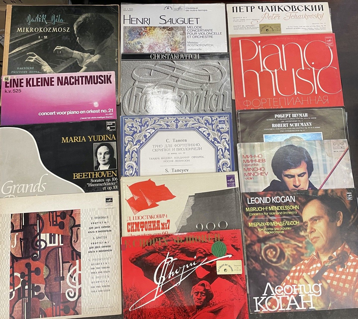 RUSSIE Catorce discos/cajas de 33T (33T) - Música clásica, intérpretes rusos

Al&hellip;