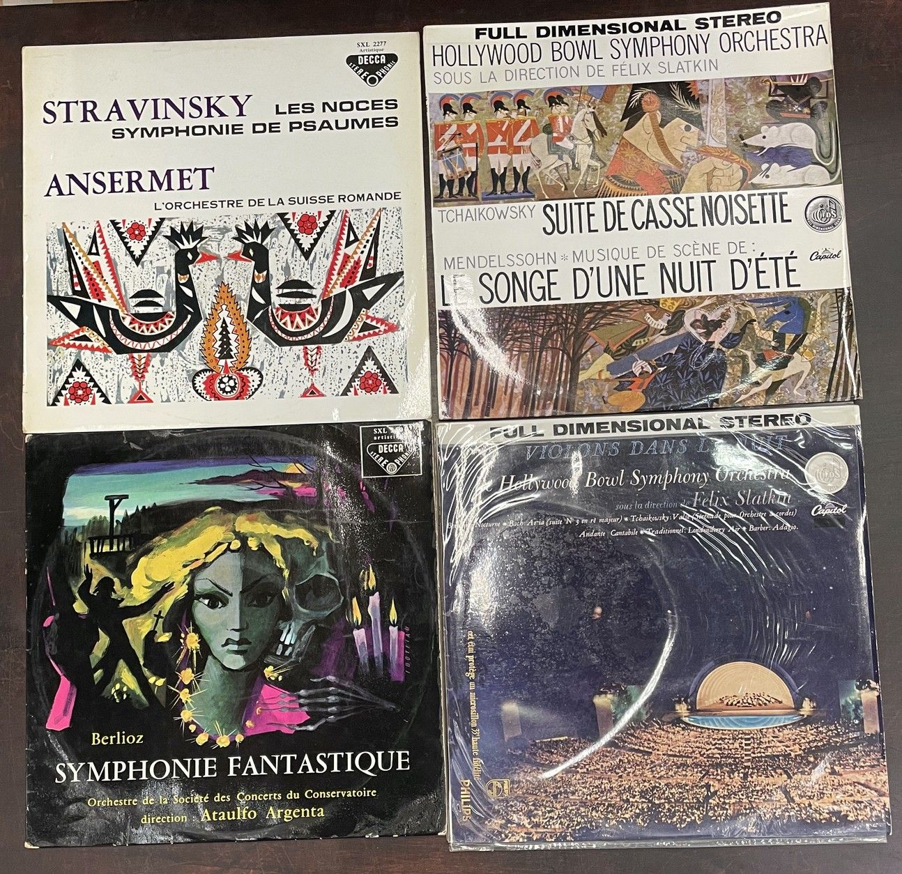 STEREO Cuatro LPs - Música clásica, varios sellos 

Prensas francesas (estéreo)
&hellip;