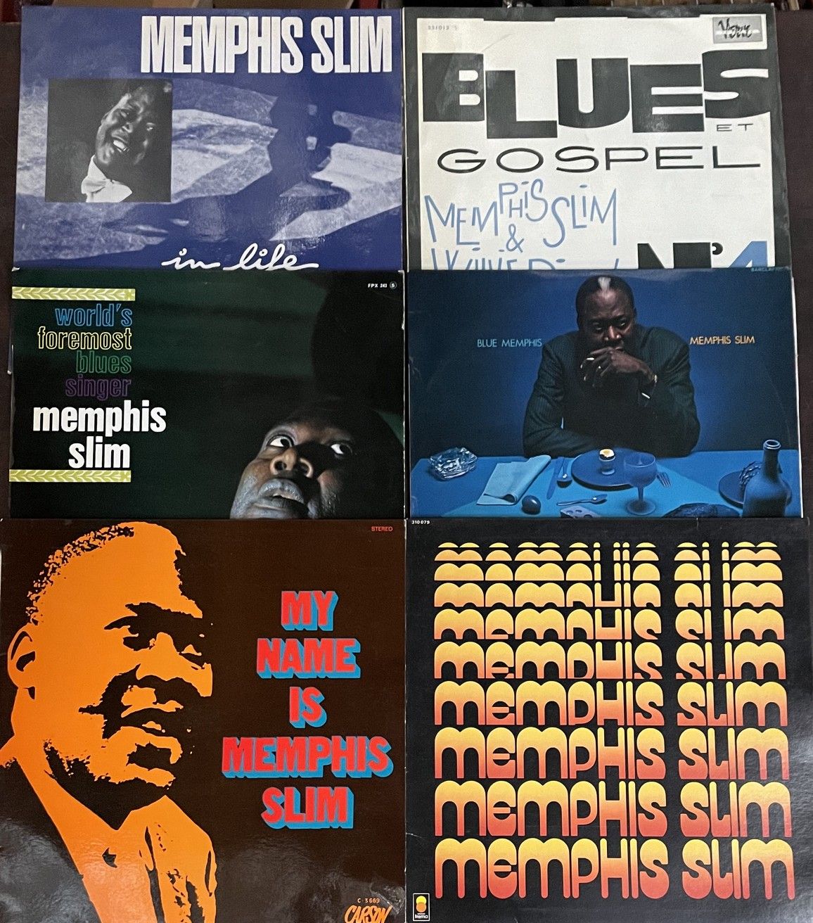 Blues/Country Six disques 33 T - Memphis Slim

Originaux français

VG à EX, VG à&hellip;