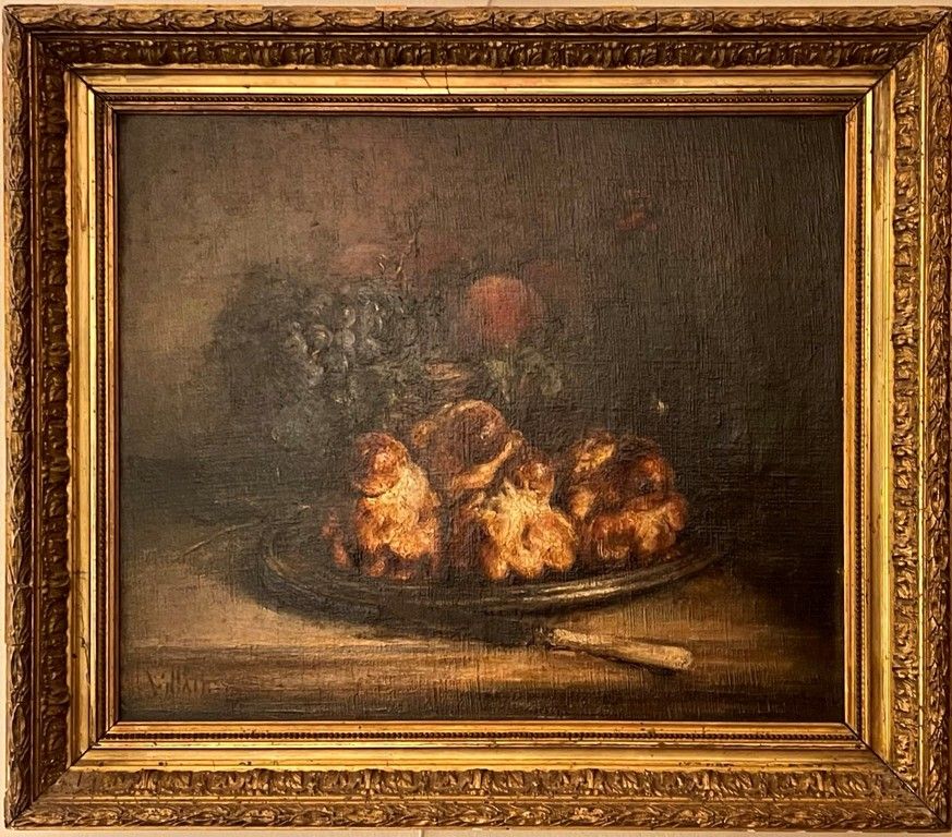 Null Eugène VILLAIN (1821-c. 1897)(?) - Modern school 

"The buns"

Oil on canva&hellip;