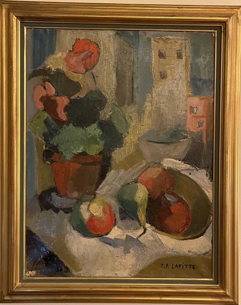 Null TP LAFITTE - Modern school

"Still life with fruits

Oil on canvas, signed &hellip;