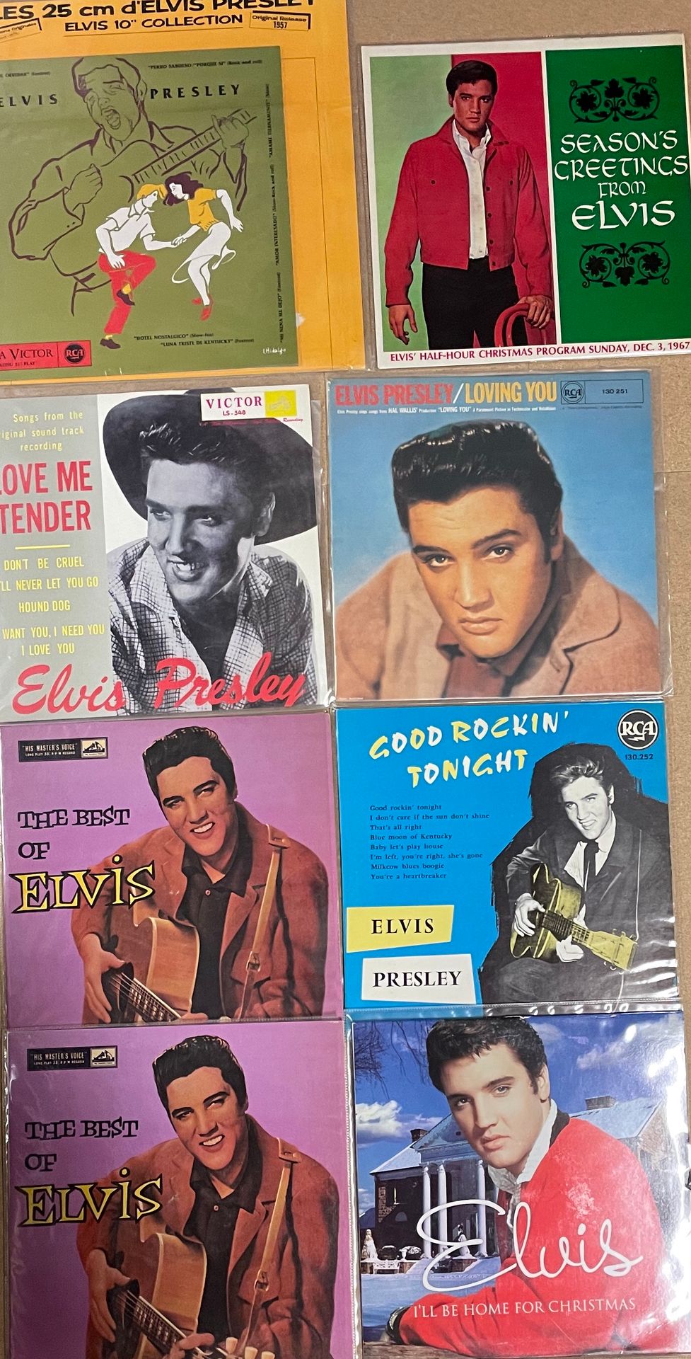 Null Huit disques 25 cm (dont doublon) - Elvis Presley

Rééditions

VG+ à NM; VG&hellip;