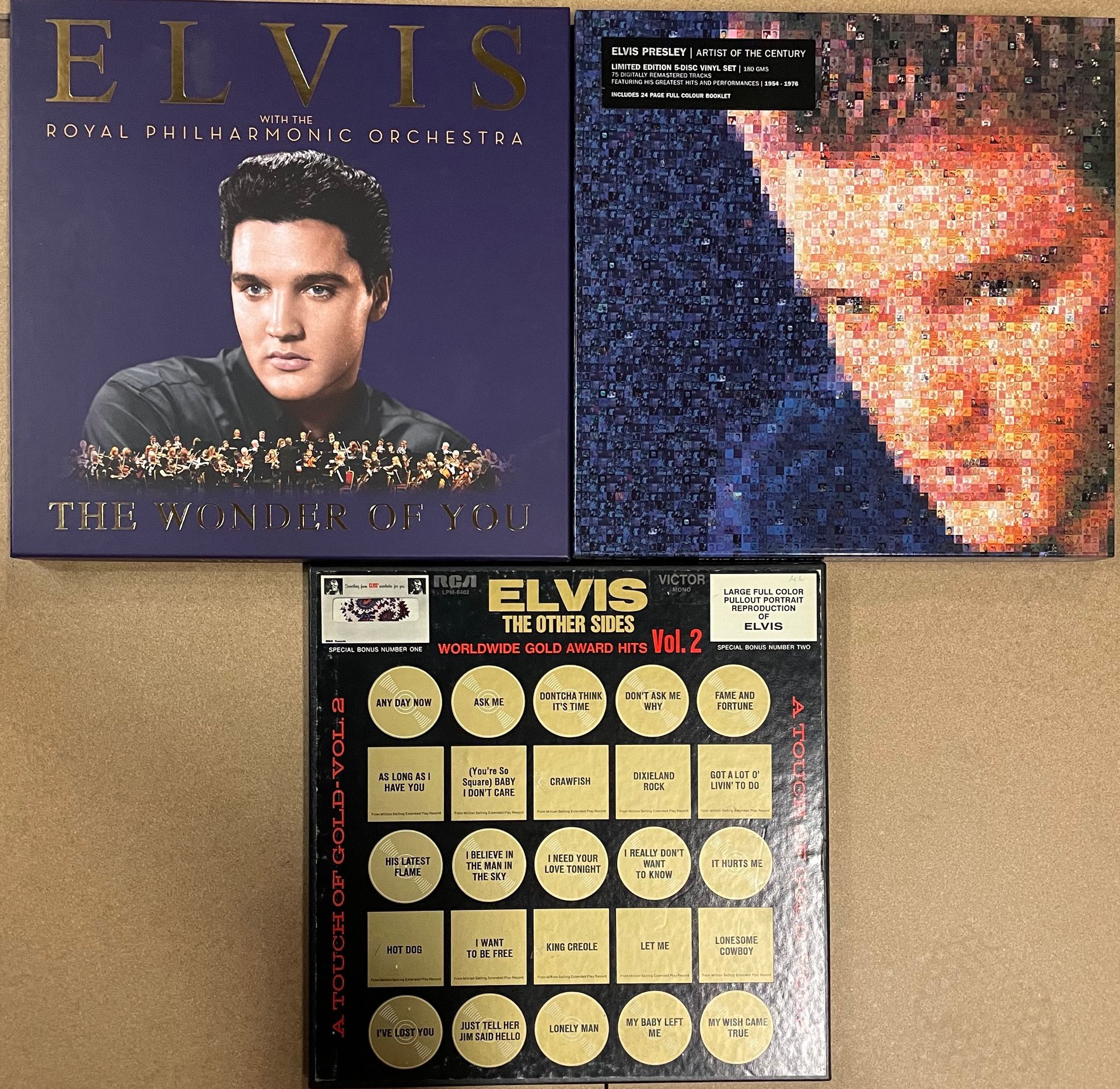Null Tre cofanetti 33 T - Elvis Presley

set completi

Da VG+ a NM; da VG+ a NM