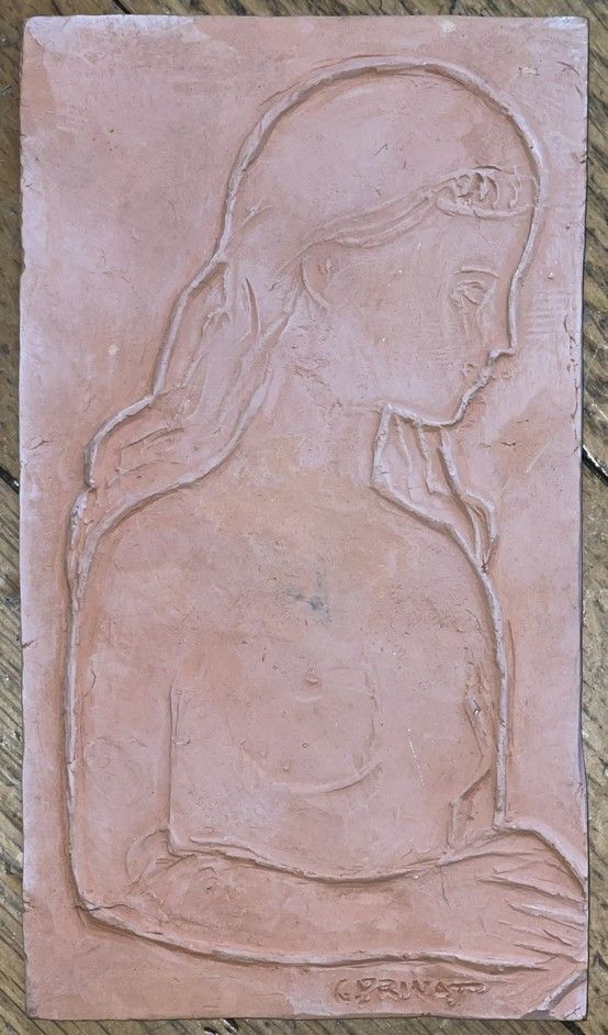 Gilbert PRIVAT Gilbert PRIVAT (1892-1969)

一位年轻女性的简介

陶器浮雕，右下方有签名

17 x 9,5 cm

&hellip;