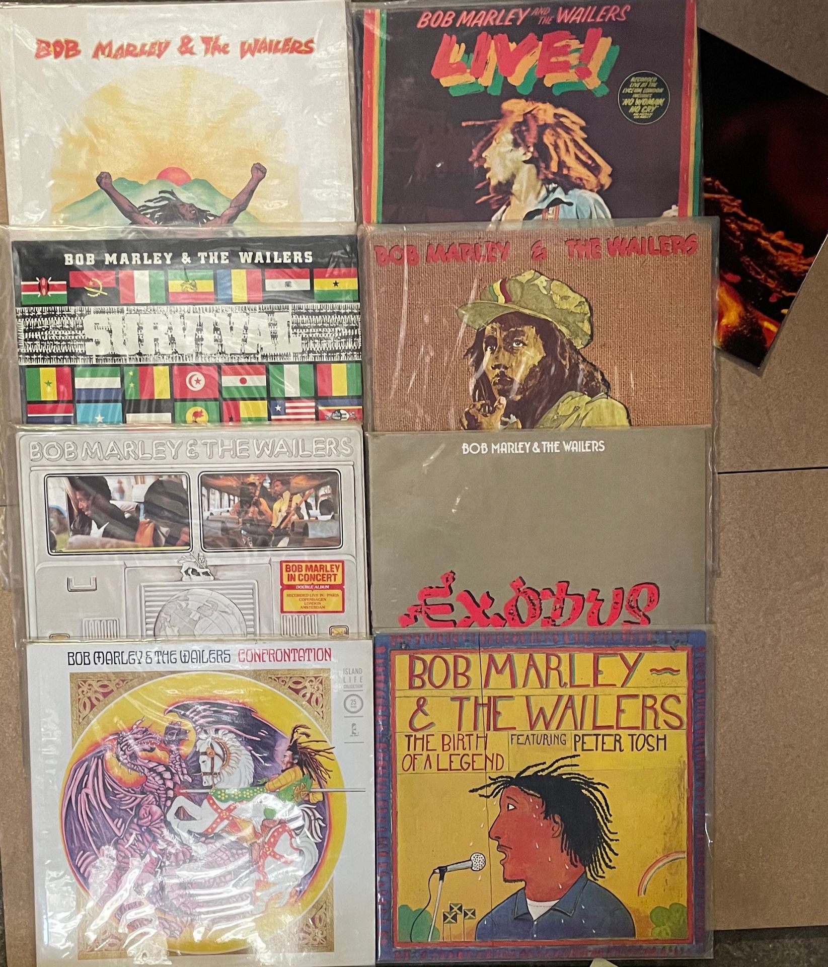 Null Ocho LPs - Bob Marley & The Wailers

"Live!" y "In Concert" con póster

VG+&hellip;