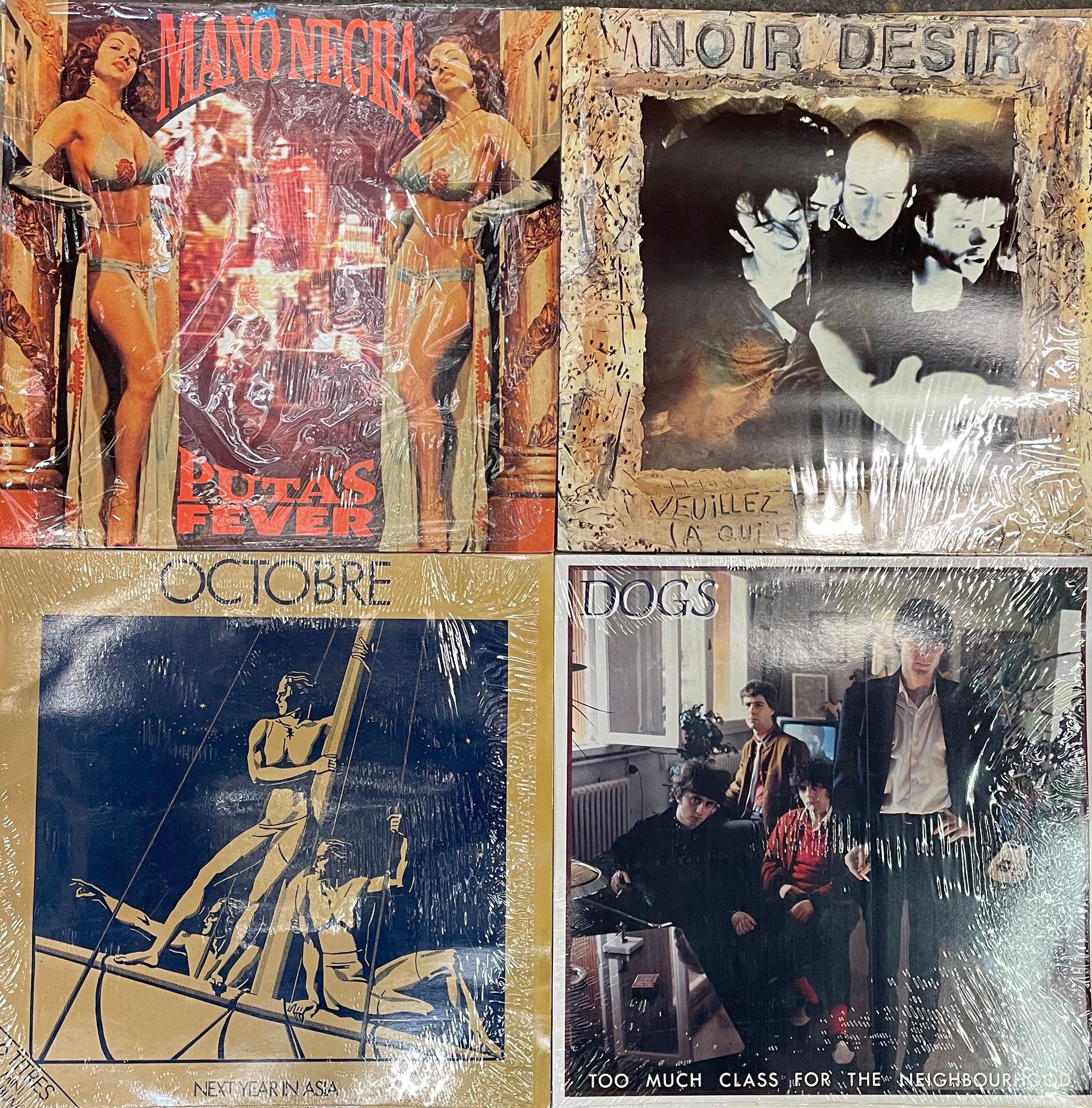 Null Quatre disques 33T - Noir Désir/Mano Negra/Octobre/Docks 

VG+ à NM; VG+ à &hellip;