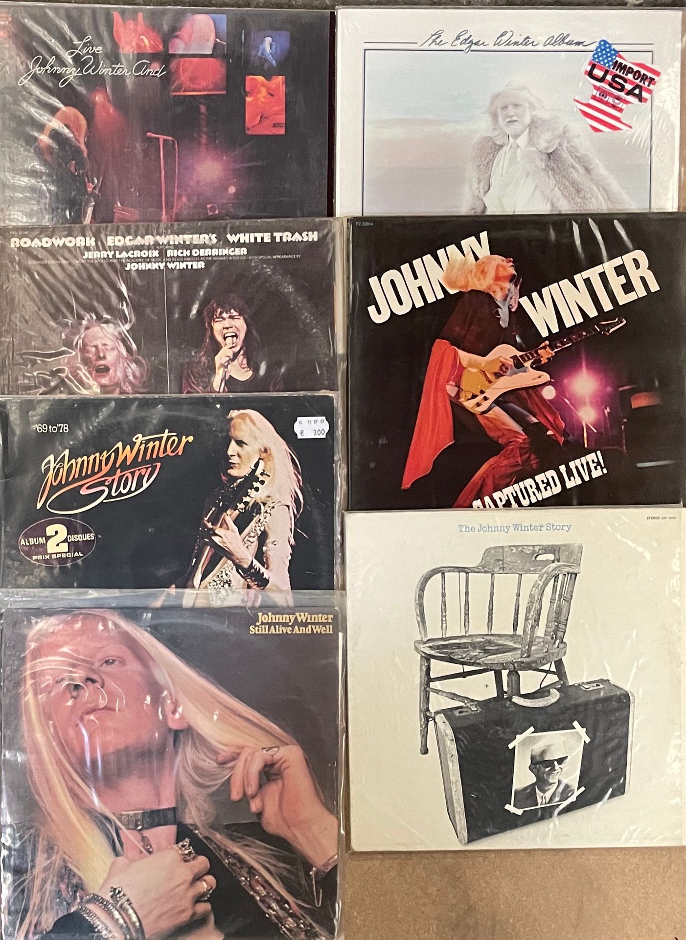 Null Sept disques 33T - Johnny/Edgar Winter

VG à NM; VG à EX