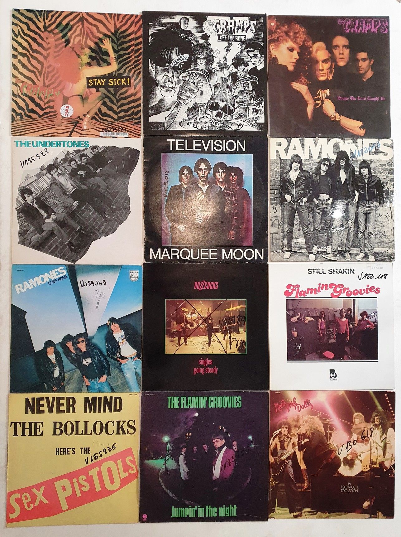 Punk Douze disques 33T - Punk/Punk 77 (Ramones, Sex Pistols, Buzzcock, Televisio&hellip;