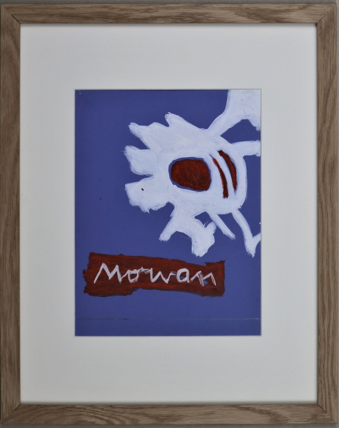 Null Jean-Jacques MORVAN (1928-2005): "Maquette Morvan en mauve", 油性铅笔和水粉画，有木框签名&hellip;