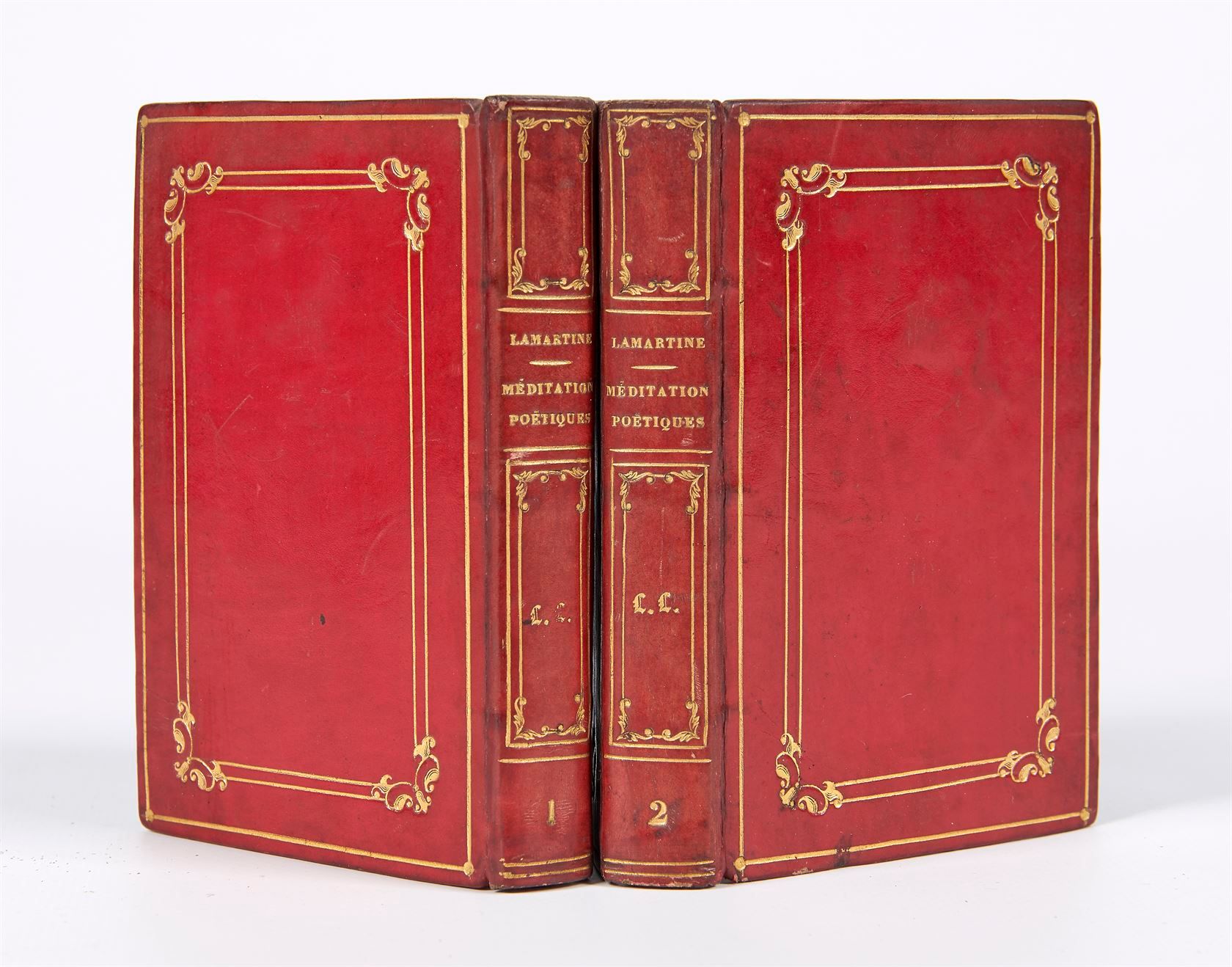 Null LAMARTINE (Alphonse de) - Set of 2 volumes In-18° published in Paris ; Libr&hellip;