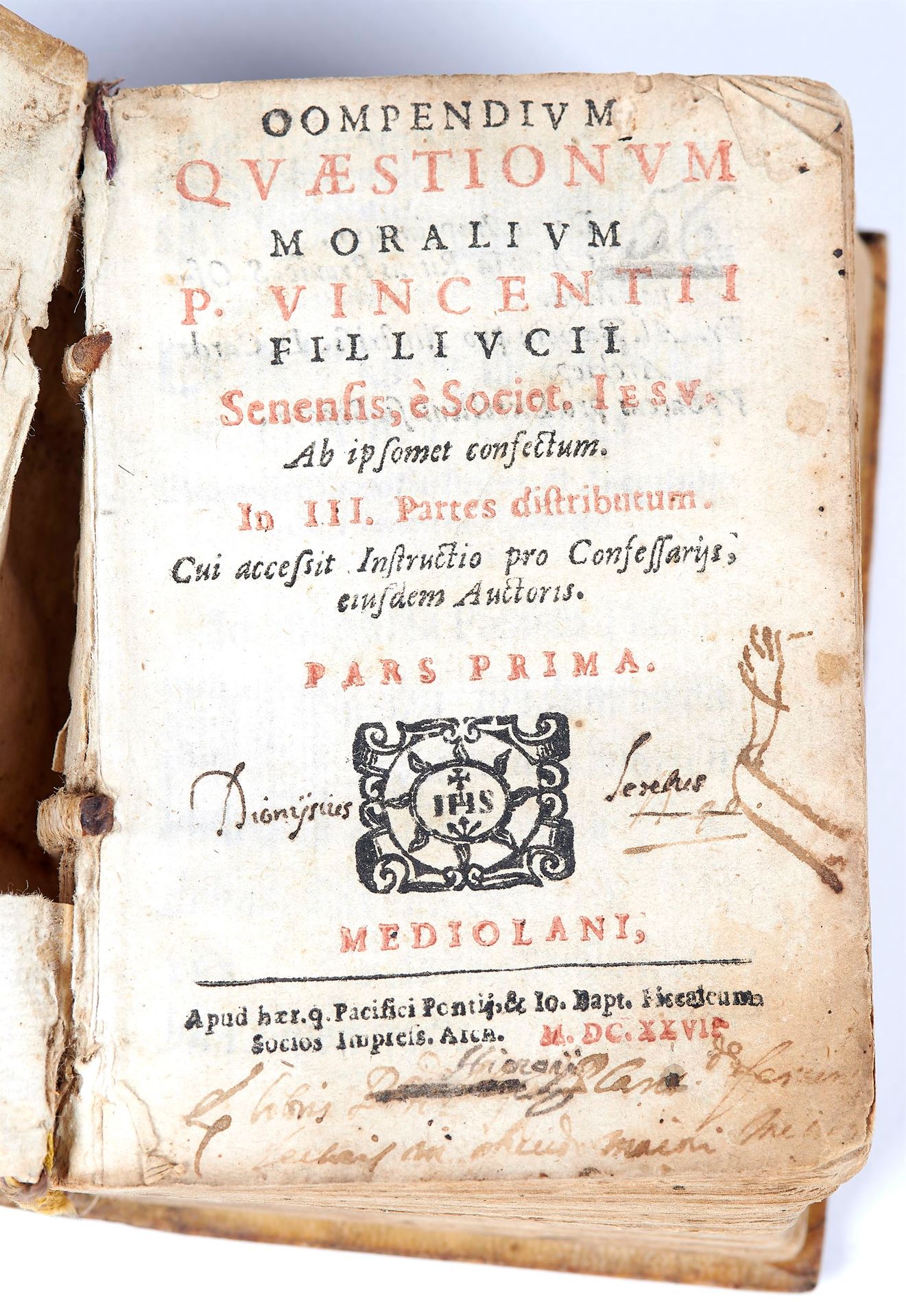 Null FILIUCCI (Vincenzio) - Compendium quaestionum moralium P. Vincentii Filliuc&hellip;