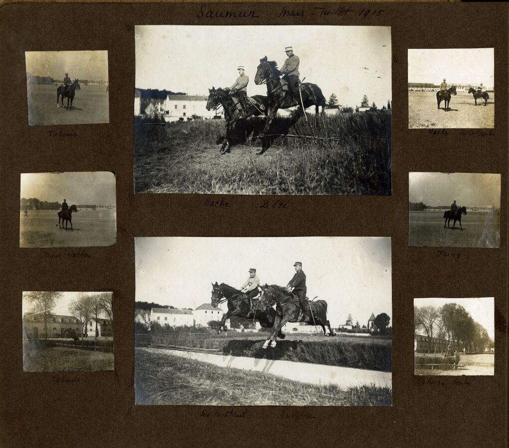 Null 军用品 - 1914-1918年的战争。相册中约有230张明胶溴化银照片，一些绘画和明信片。主要关于战争期间的军事骑兵的专辑。照片的日期和位置。
印刷&hellip;