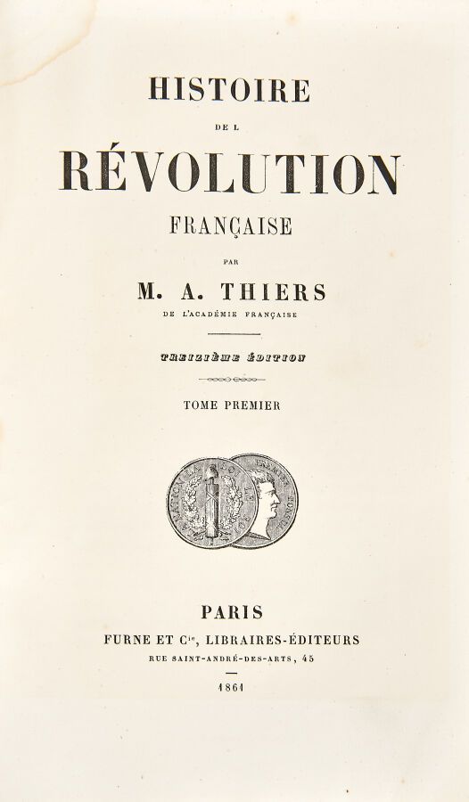 Null [RÉVOLUTION FRANÇAISE] - THIERS (A.) - Histoire de la Révolution française &hellip;