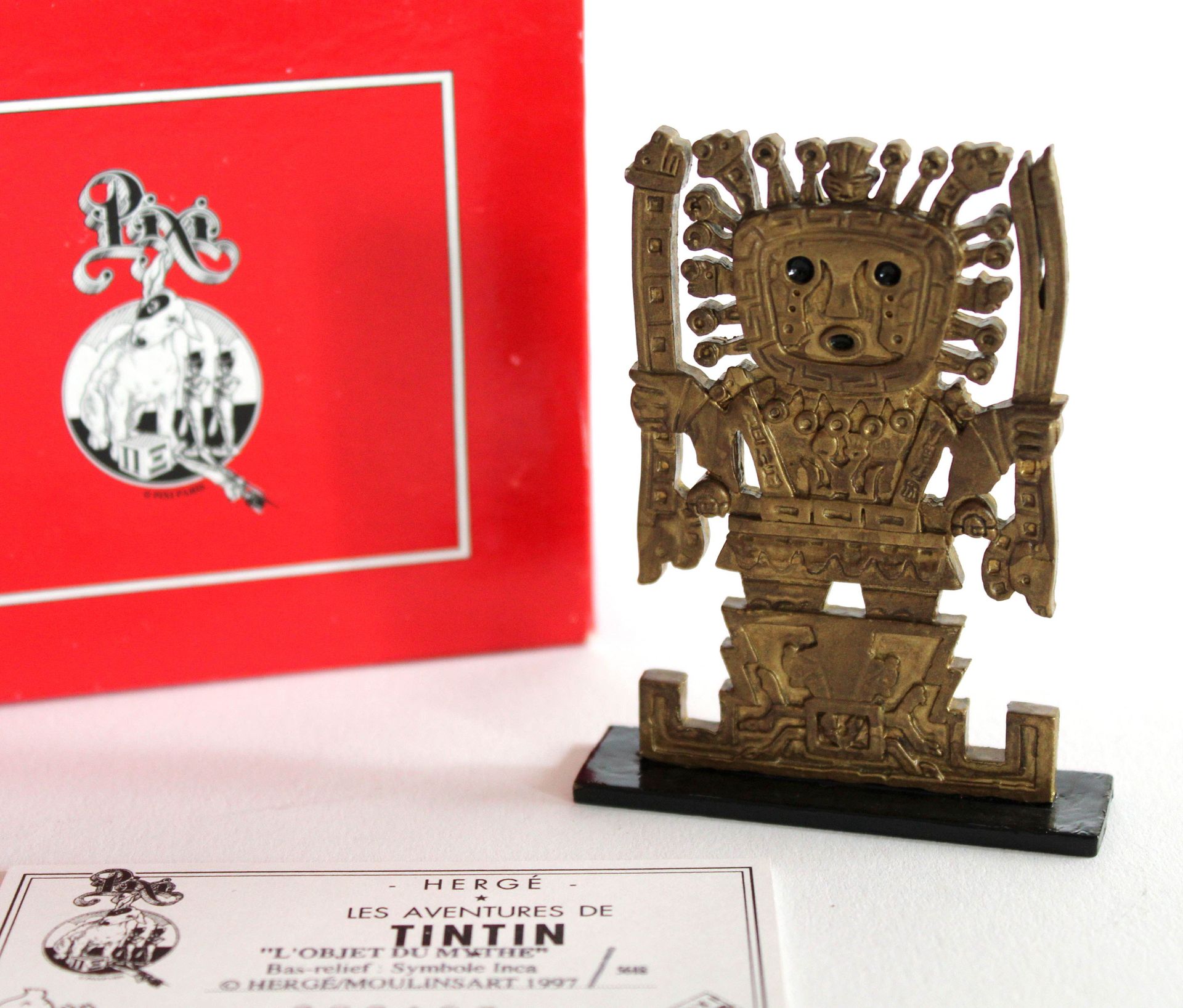 Null Figurine TINTIN - PIXI, série Objets du mythe, en métal peint à la main pol&hellip;