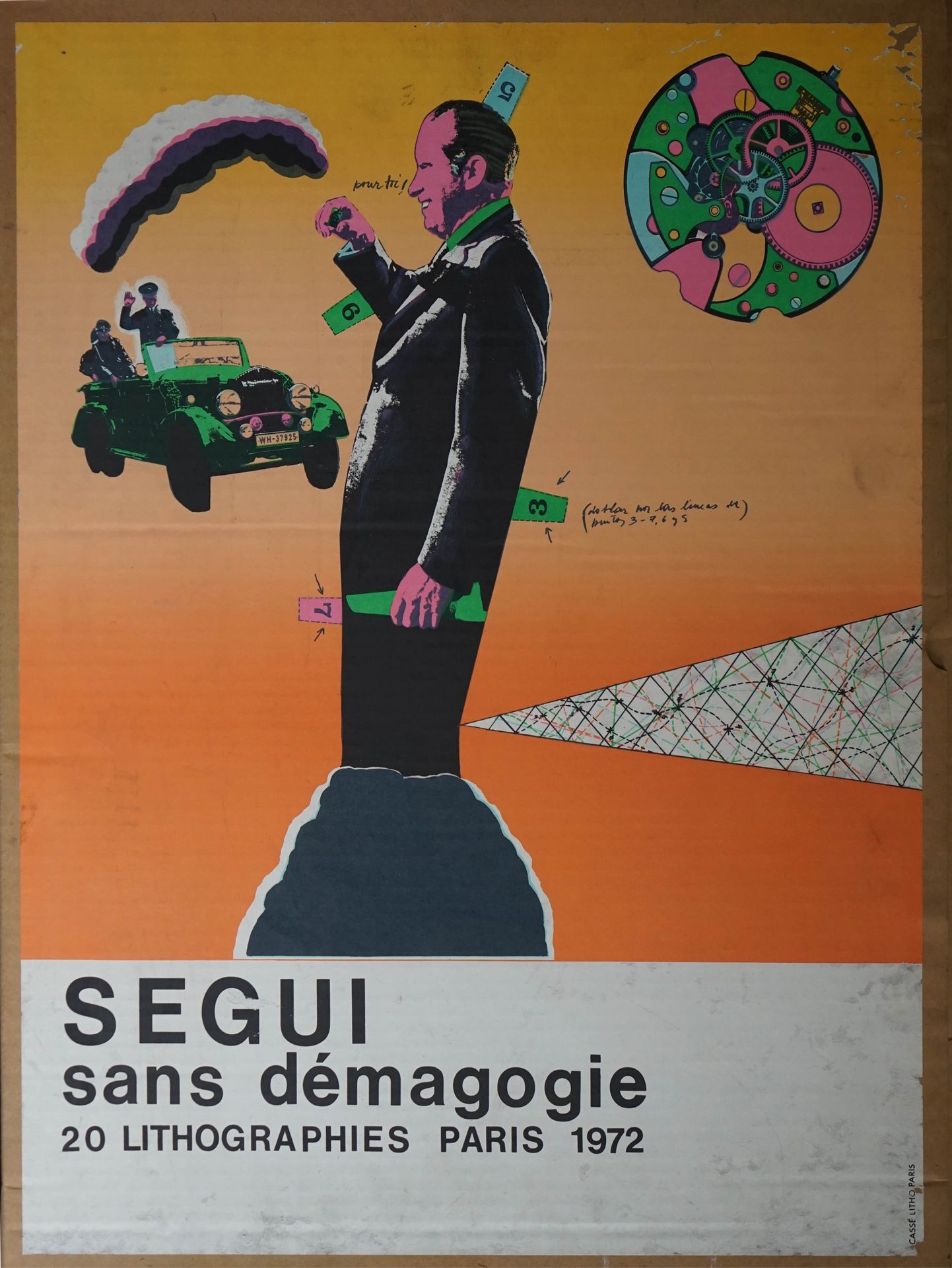 Null Antonio SEGUI (Né en 1934) Sans démagogie, Paris 1970/1972. Exemplaire n° 3&hellip;