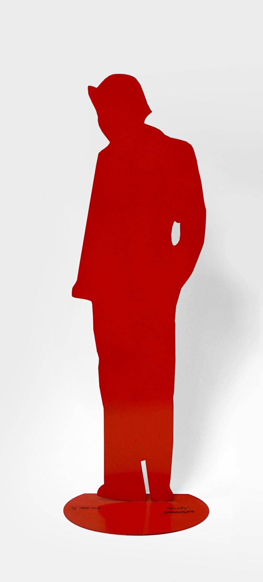 Null 
Gérard FROMANGER (1939-2021) Silhouette, homme debout, boulevard des Itali&hellip;