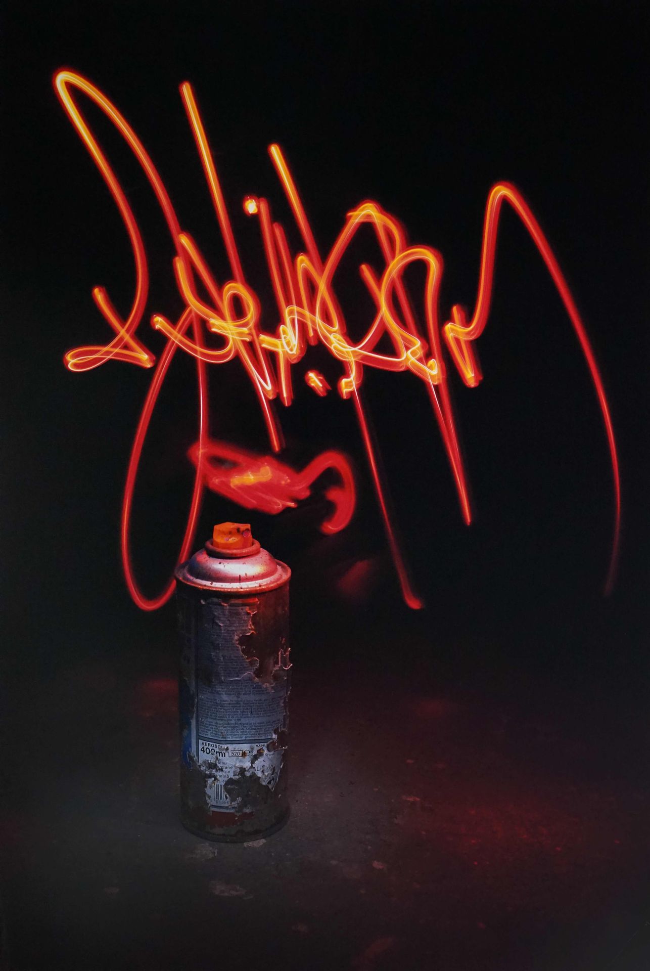 Null JADIKAN né en 1981 54 secondes, Light painting Tirage argentique sur Dibond&hellip;
