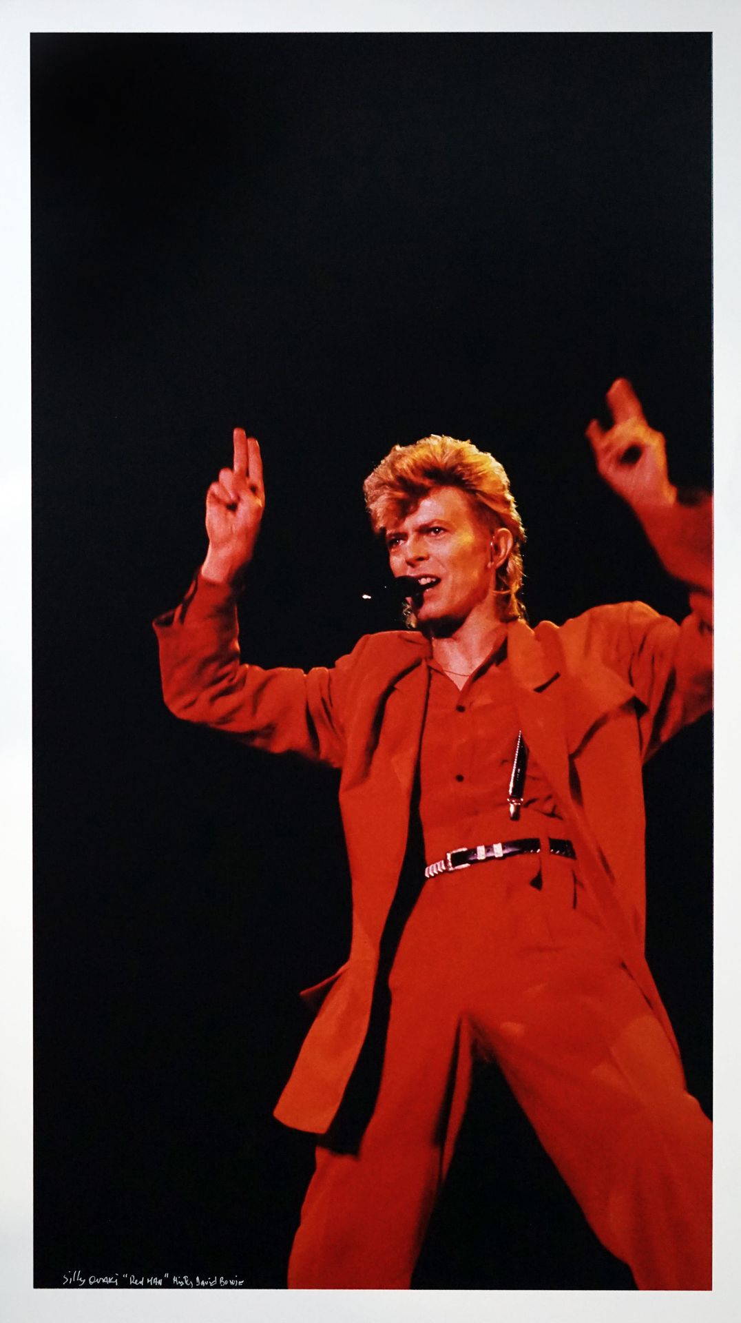 Null Gilles OUAKI, né en 1944 Red Man, Mister David Bowie. Tirage argentique sur&hellip;